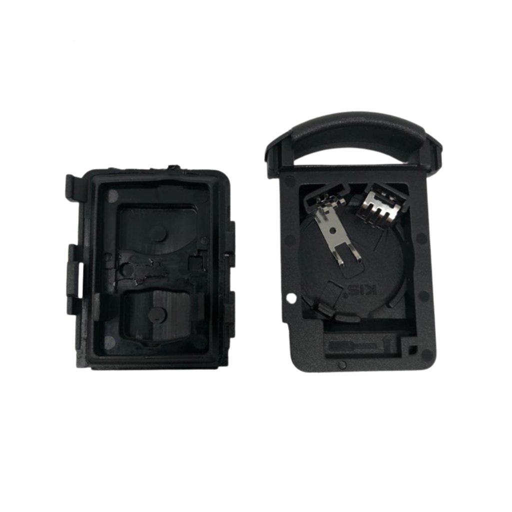 CARCASA MANDO CORSA C/MERIVA/COMBO FIJO 2 BOTONES - TIPO ORIGINAL CON SOPORTE PILA 