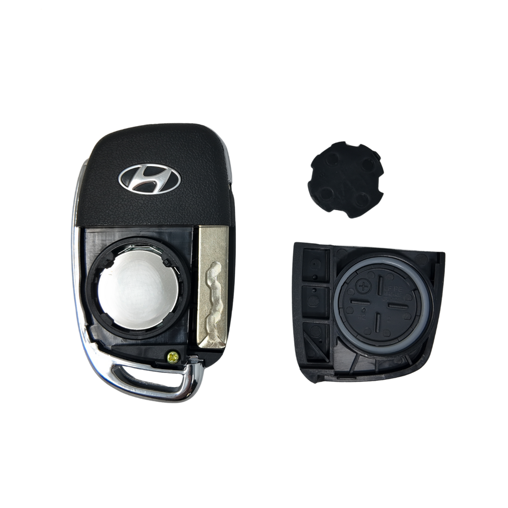 MANDO PLEGABLE HYUNDAI BAYON, I20 (2021), I20 III 3 BOTONES (95430-Q0000, 95430Q0000) CRYPTO 128 BITS AES 433MHZ FSK - ORIGINAL - 