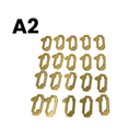 JUEGO DE LAMINAS TOYOTA (93-07) - 20 UNIDADES DE CADA MEDIDA 