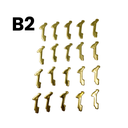 JUEGO DE LAMINAS TOYOTA (93-07) - 20 UNIDADES DE CADA MEDIDA 