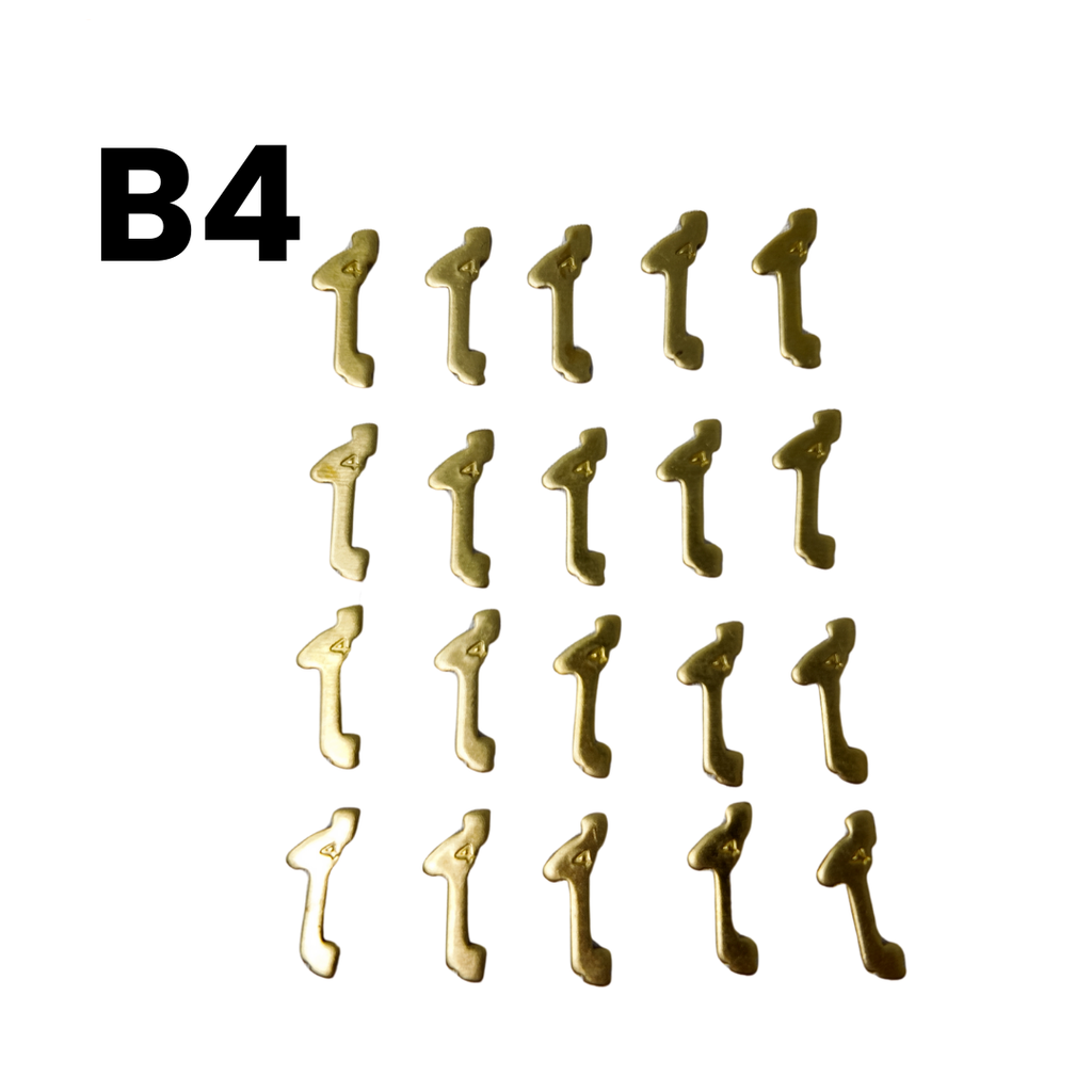 JUEGO DE LAMINAS TOYOTA (93-07) - 20 UNIDADES DE CADA MEDIDA 