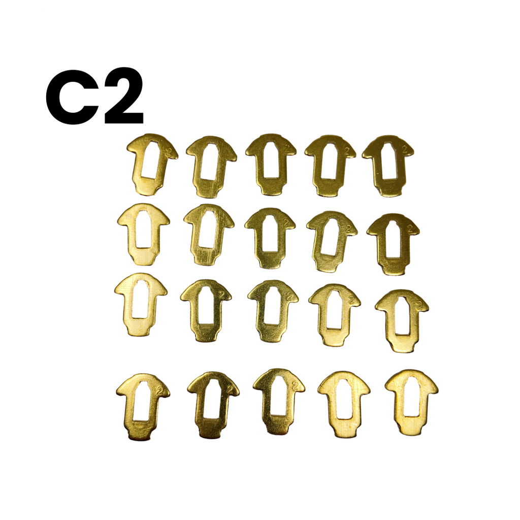 JUEGO DE LAMINAS TOYOTA (93-07) - 20 UNIDADES DE CADA MEDIDA 