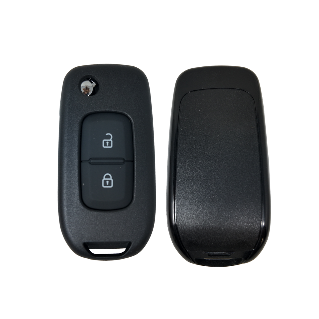 CARCASA MANDO PLEGABLE RENAULT 2 BOTONES VA2 - PILA EN CIRCUITO 
