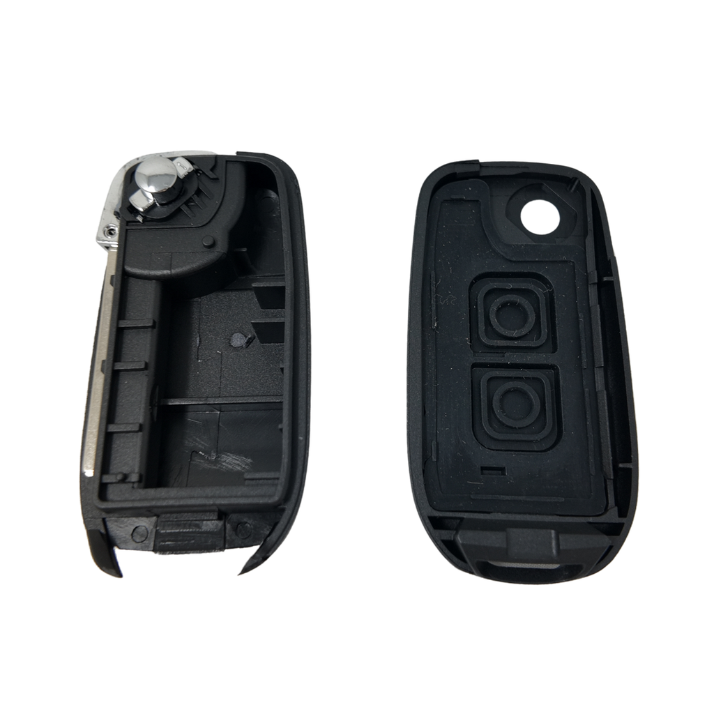 CARCASA MANDO PLEGABLE RENAULT 2 BOTONES VA2 - PILA EN CIRCUITO 