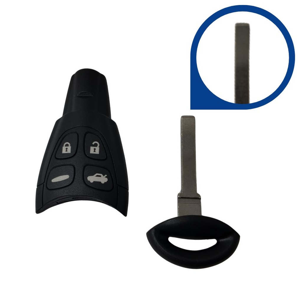 MANDO SAAB 93 KEYLESS 4 BOTONES (12783781) PCF7946 ID46 433 mhz ASK