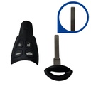 MANDO SAAB 93 KEYLESS 4 BOTONES (12783781) PCF7946 ID46 433 mhz ASK