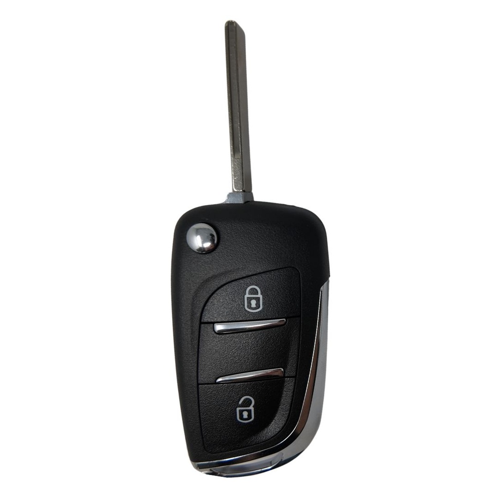CARCASA PSA DE MANDO PLEGABLE 2 BOTONES HU83 (PILA EN CARCASA)