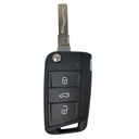 MANDO PLEGABLE SKODA FABIA, OCTAVIA, RAPID (5E0959752D, 5E0959752K) MEGAMOS AES ID88  - ORIGINAL