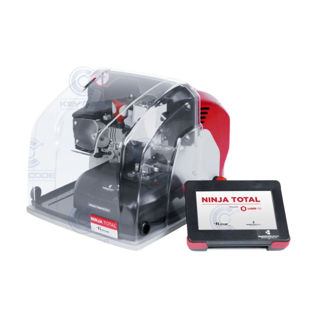 MÁQUINA ELECTRÓNICA DE CORTE DE LLAVES PLANAS, LASER Y DE SEGURIDAD NINJA TOTAL BI999-BS (MORDAZAS C30, A02, A03, N01)