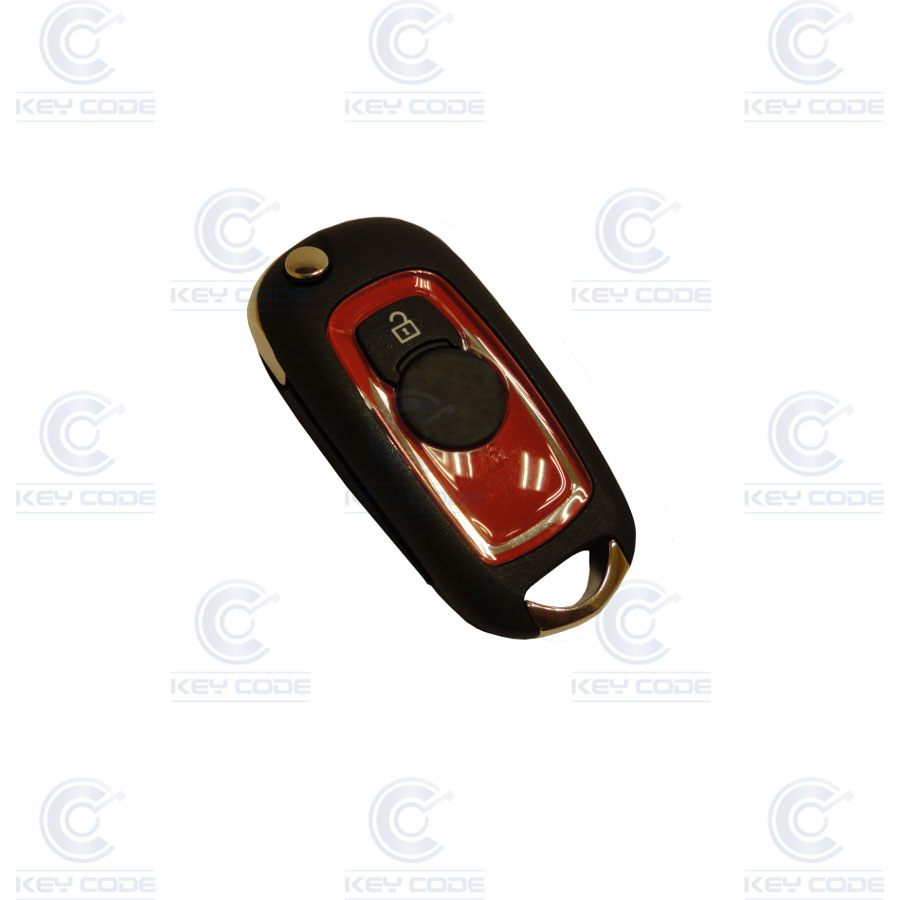 MANDO PLEGABLE DE 2 BOTONES DE OPEL ASTRA K (2015-2017) HITAG PRO ID46 (39061436)433 Mhz ASK  ROJO - ORIGINAL 