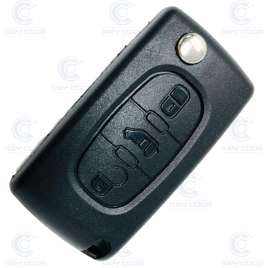 MANDO PSA PARTNER, BERLINGO PLEGABLE 3 BOTONES (08+) PERFIL VA2 ORIGINAL PCF7941 ID46 (6490C9 - 6490E0) 433 Mhz FSK