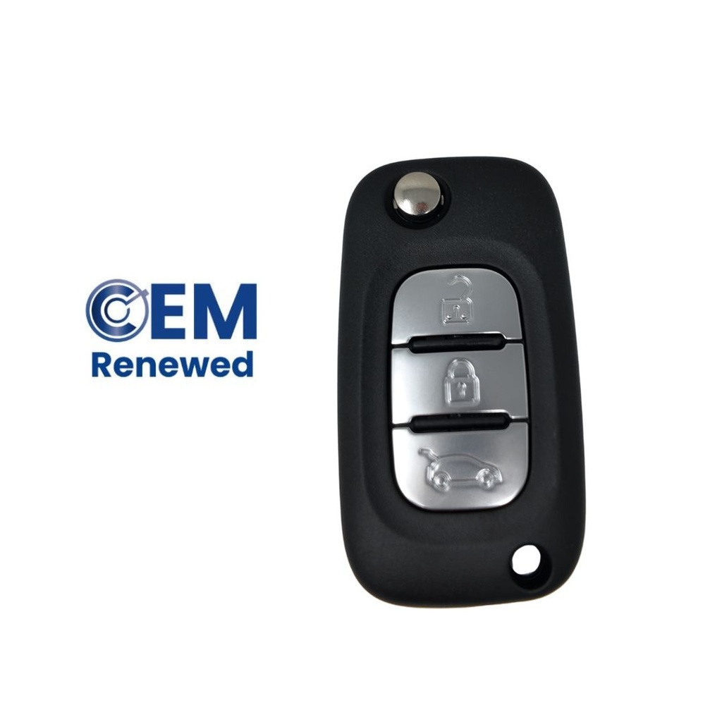 MANDO RNLT CLIO III, FLUENCE,  MODUS PLEGABLE 3 BOTONES VA2 ORIGINAL (7701210034, 998109989R) PCF7961 433 mhz FSK