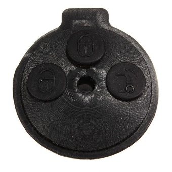 BOTONERA NEGRA DE GOMA DE MANDO SMART DE 3 BOTONES