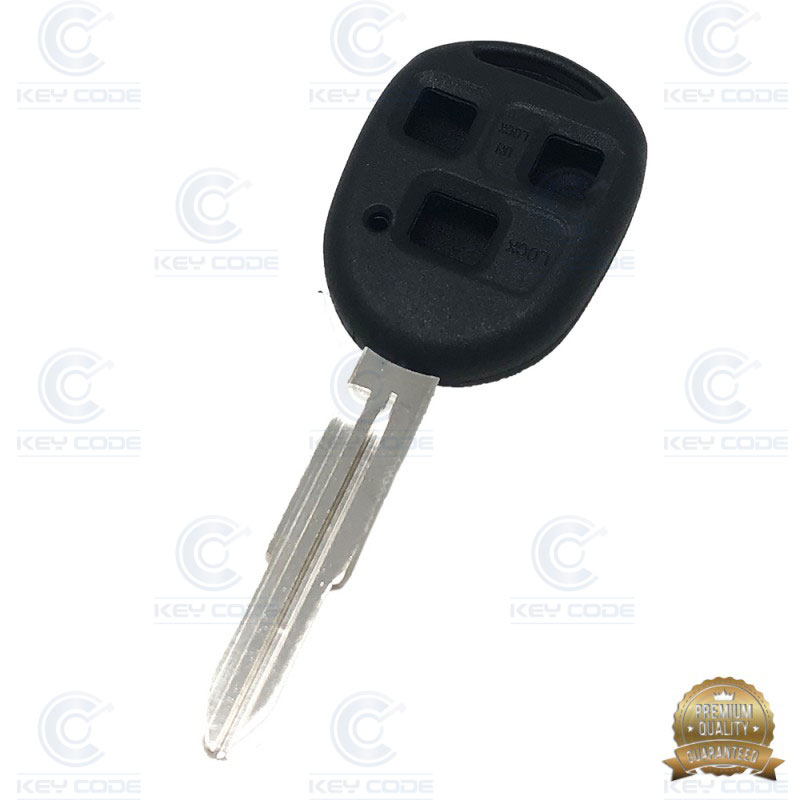 CARCASA MANDO TOYOTA 3 BOTONES TOY41R DURASHELL - CALIDAD PREMIUM