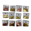 JUEGO DE LAMINAS TOYOTA (93-07) - 20 UNIDADES DE CADA MEDIDA 