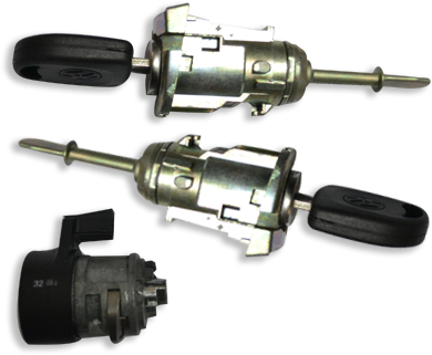 KIT SERRURES GOLF IV (2 PORTES) HU66 - ORIGINALE - 