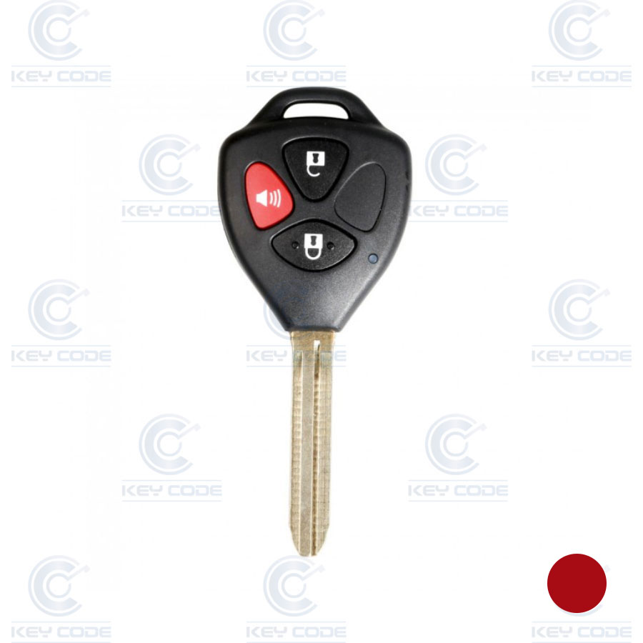 CONTROLE REMOTO TOYOTA FIXO 2+1 BOTÕES PARA VVDI KEY TOOL (TOY43) XKTO04EN
