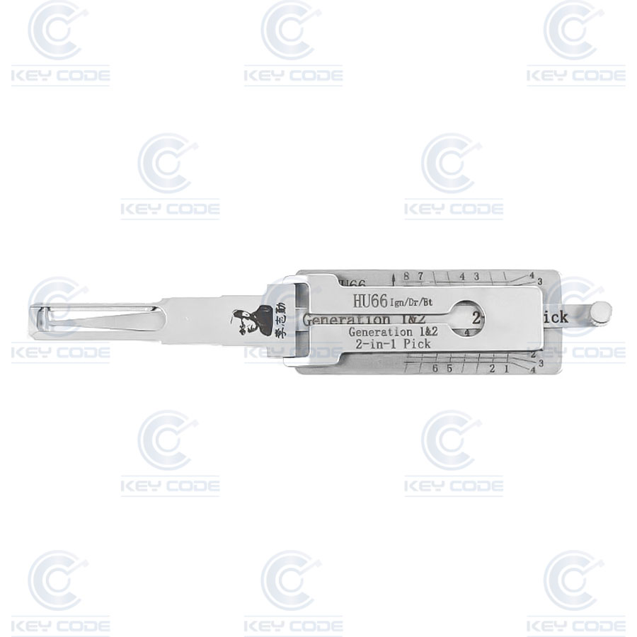 GANZUA LISHI 2 EN 1 VAG HU66 ARRANQUE, PUERTA, MALETERO / ANTIREFLEJO