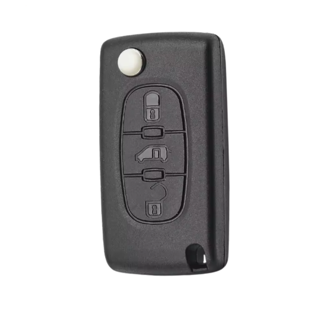 COQUE TELECOMMANDE PLIABLE 3 BOUTONS PARTNER, BERLINGO VA2 VAN