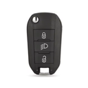 CARCASA MANDO PLEGABLE 3 BOTONES PARA PSA C3 VA2 (PARA CHIP ID46)