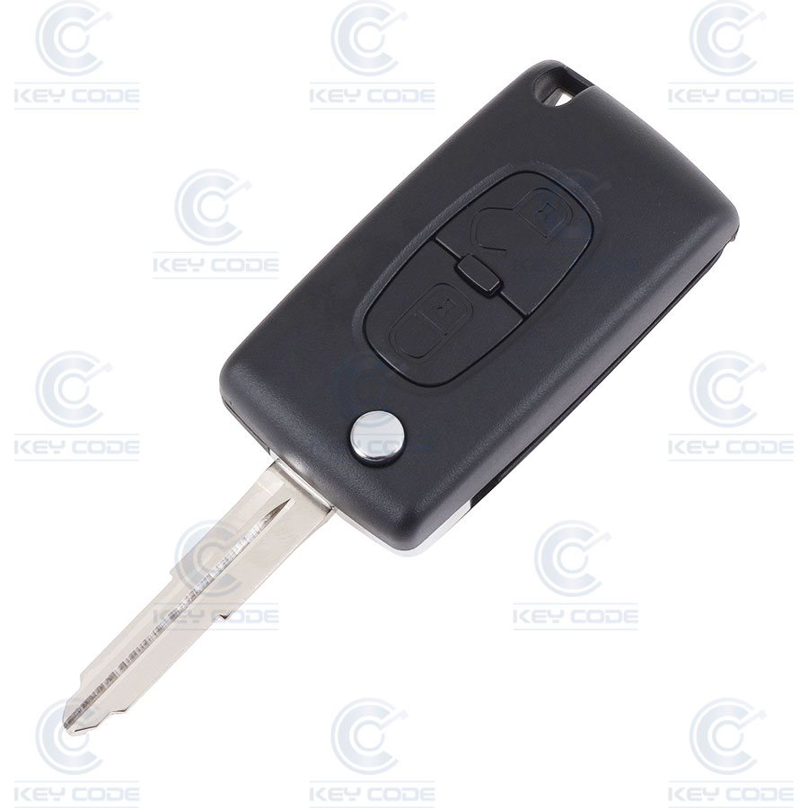 MANDO PSA PLEGABLE 2 BOTONES PARA ION (6490.QF, 6490QF) PCF7941 ID46 433 mhz FSK - ORIGINAL -  