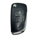 CARCASA PSA DE MANDO PLEGABLE 2 BOTONES HU83 (PILA EN CARCASA)