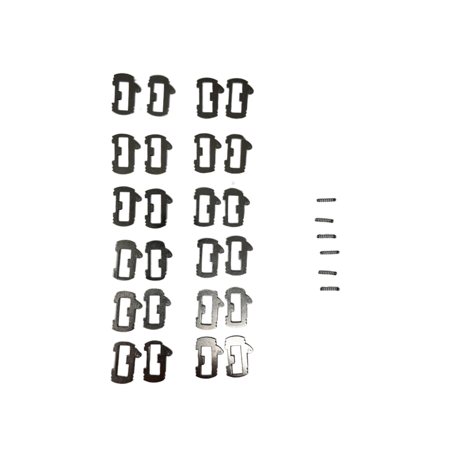 JUEGO DE LAMINAS PSA VA2 ORIGINALES 24 UNIDADES x 2 MODELOS + 6 RESORTES