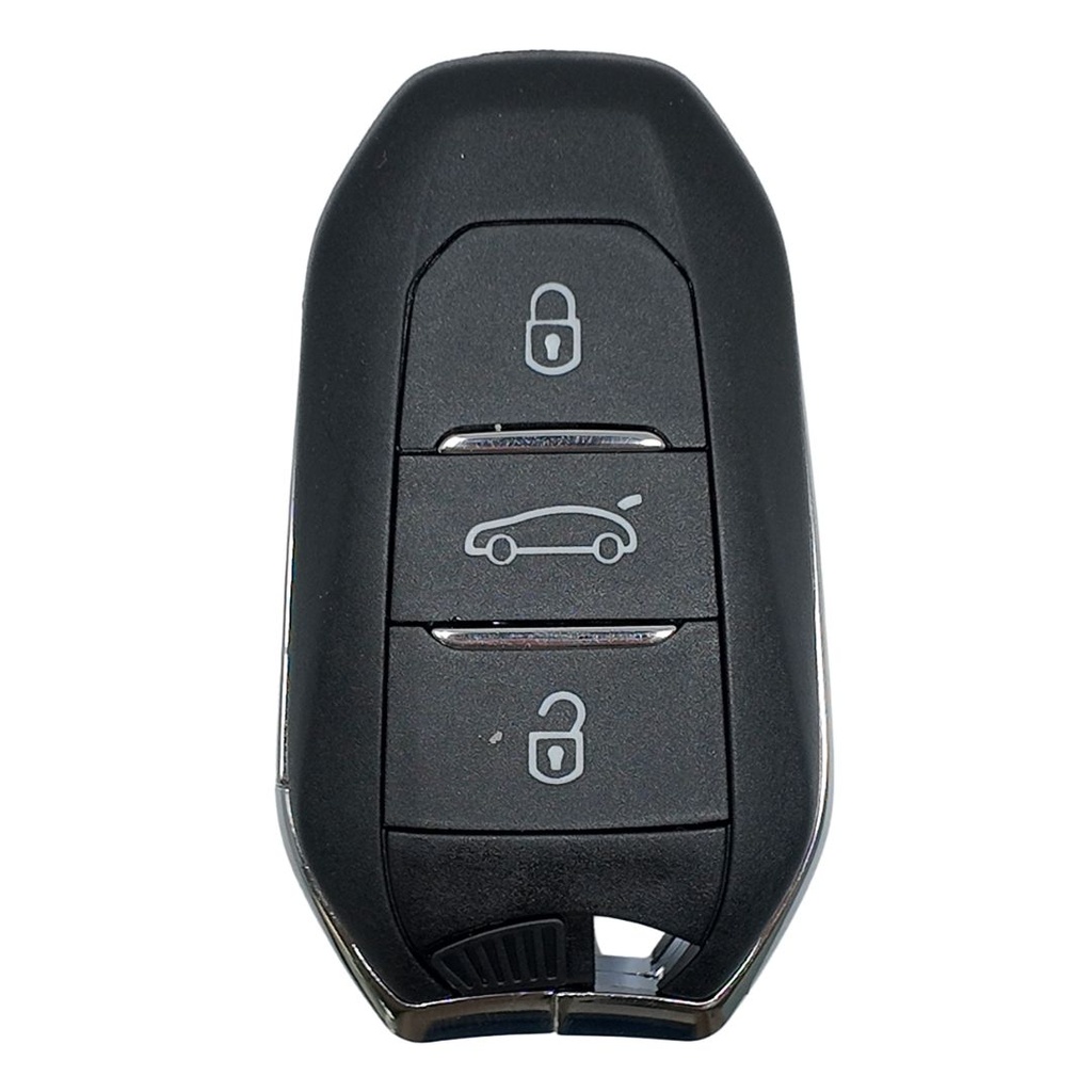CARCASA DE 3 BOTONES DE MANDO KEYLESS DE PSA HU83 (COMPATIBLE CON CIRCUITO ELECTRONICO XHORSE)