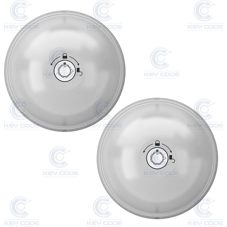 ENSEMBLE DE 2 SERRURES DE PORTE UFO 3 SMART DUO (8090S223GM) Ø 96 X H 50 MM