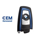 BMW FULL KEYLESS REMOTE 3 BUTTONS 433.9 MHz CAS4 PCF7953 ID49 433 MHz - ORIGINAL