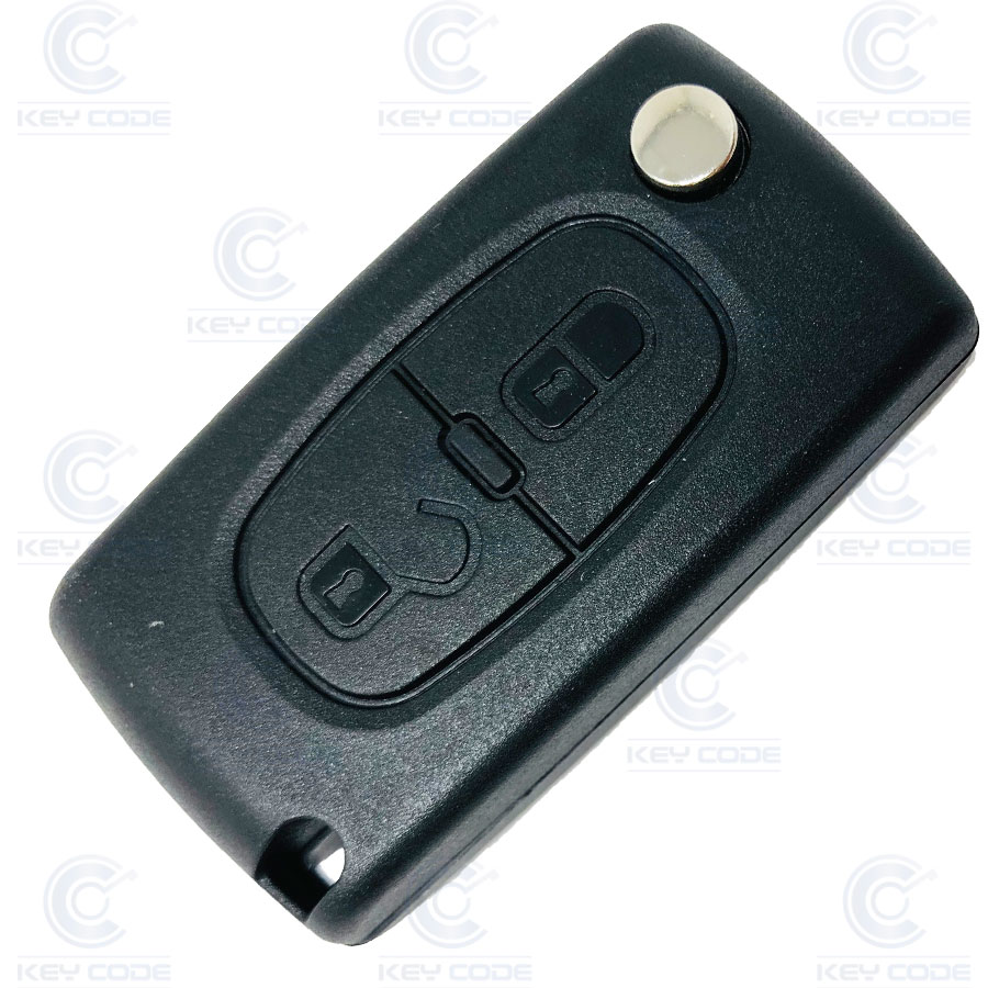 TELECOMMANDE C3, C4  PLIABLE 2 BOUTONS VA2 (2010+) ORIGINALE 6490FS - 6490FT PCF7941 ID46 433 mhz FSK