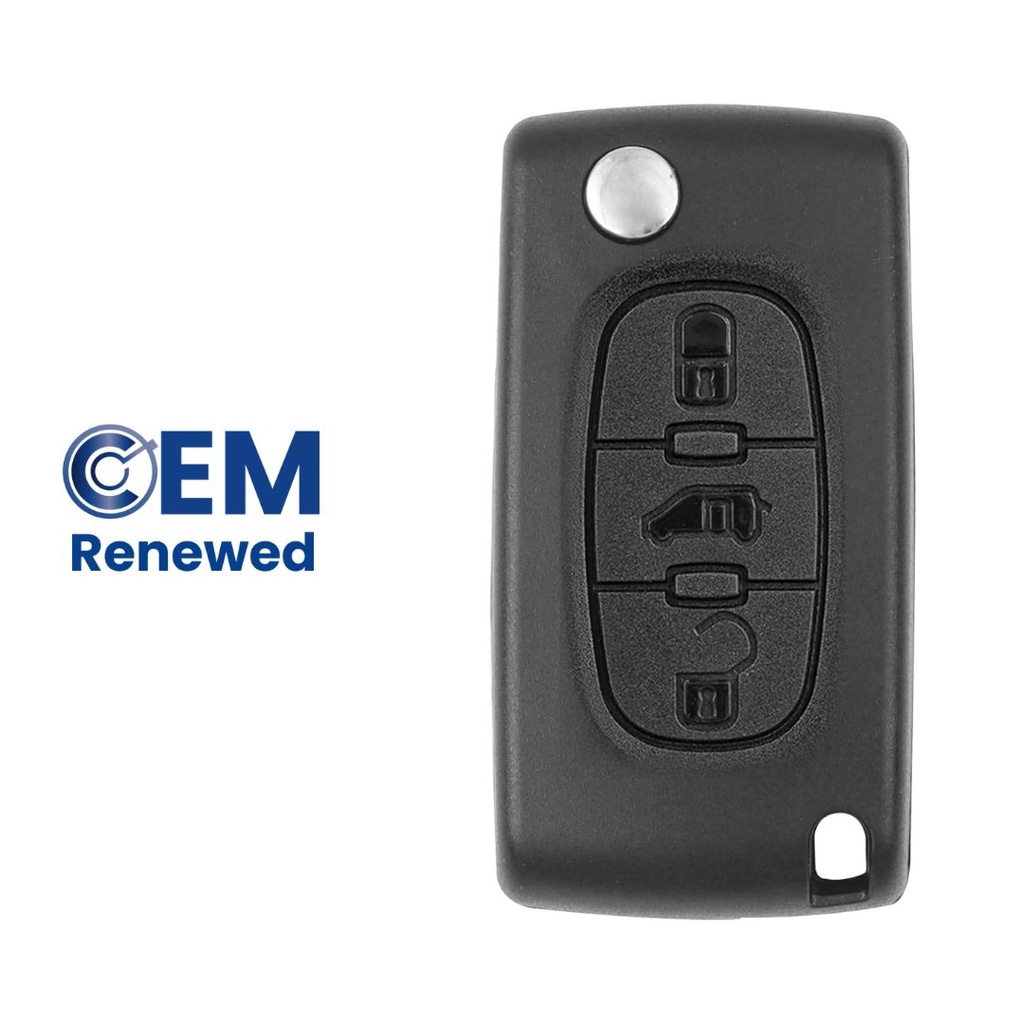 MANDO PSA JUMPY PLEGABLE 3 BOTONES (6490AC) PCF7941 ID46 433 Mhz FSK - ORIGINAL 