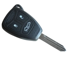 FIXED 3-BUTTON REMOTE CASE FOR CHRYSLER/JEEP Y160 (LARGE BUTTON PANEL)