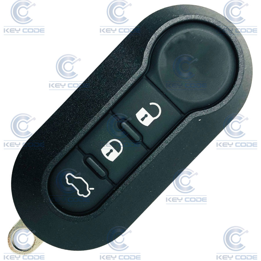 MANDO PLEGABLE 3 BOTONES DELPHI (DOBLO, 500, GRANDE PUNTO, FIORINO) ID46 SIN ESPADIN 433 MHZ