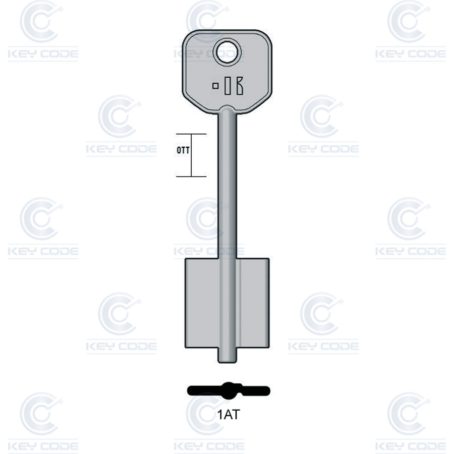 LLAVE KEYLINE DOBLE PALETA 1AT (5AT1, ATR-2G)