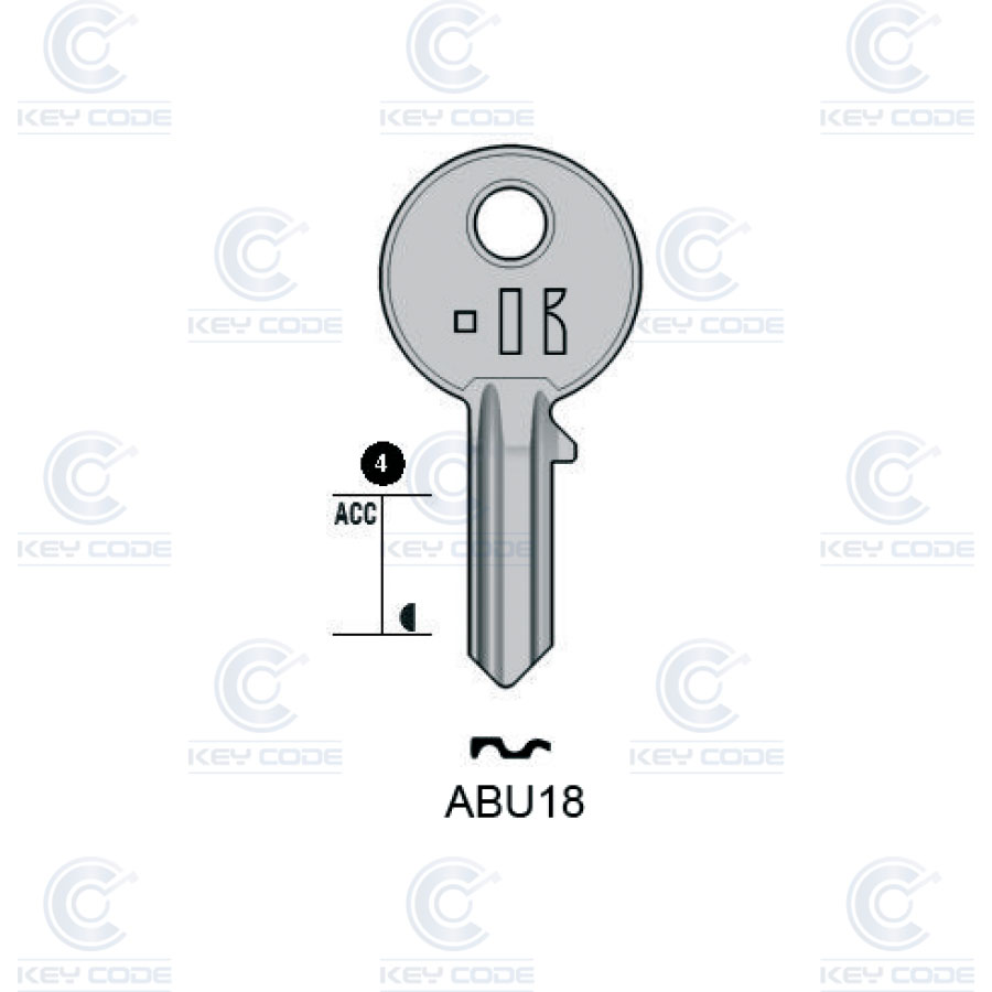 LLAVE KEYLINE ABU18 (AB18, ABU-25D)