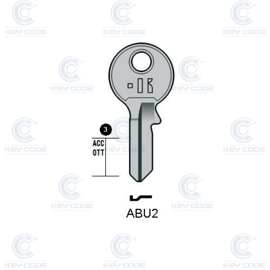 LLAVE KEYLINE ABUS ABU2 (AB12, ABU13) 