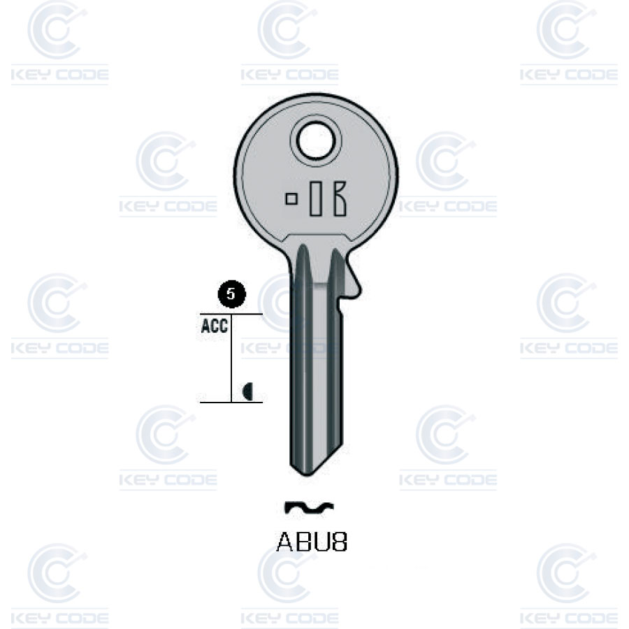 LLAVE KEYLINE ABUS ABU8 (AB3, CI-5DP)