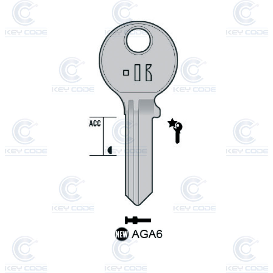 LLAVE KEYLINE AGA6 (AGA-10)