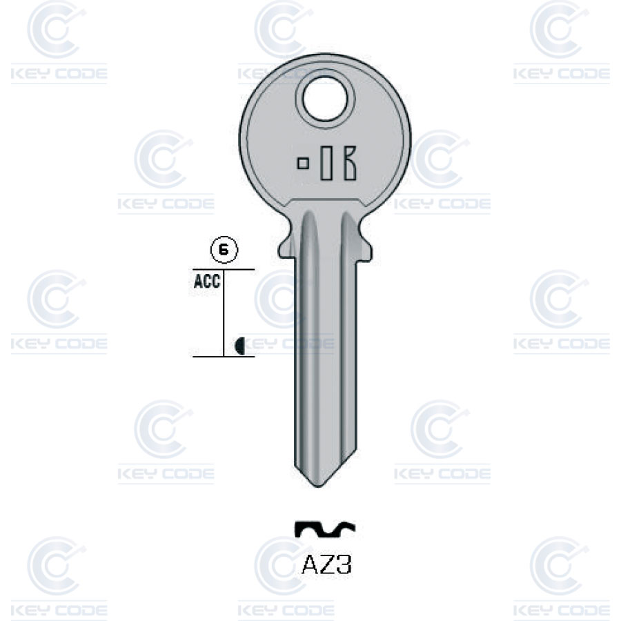 LLAVE KEYLINE AZ3 (AZ-2D)