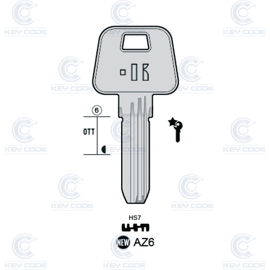 LLAVE KEYLINE AZ6 (AZ-9)