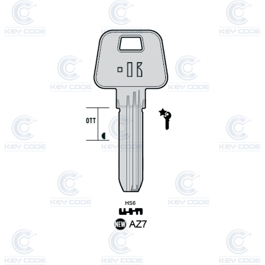 LLAVE KEYLINE AZ7 (AZ-14)
