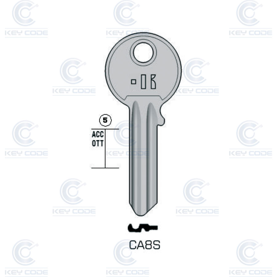 CLÉ KEYLINE CISA CA8S (CS18R, LO-1I)