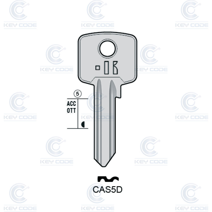 LLAVE KEYLINE CAS-CISMA CAS5D (CIS5, CIS-1D)