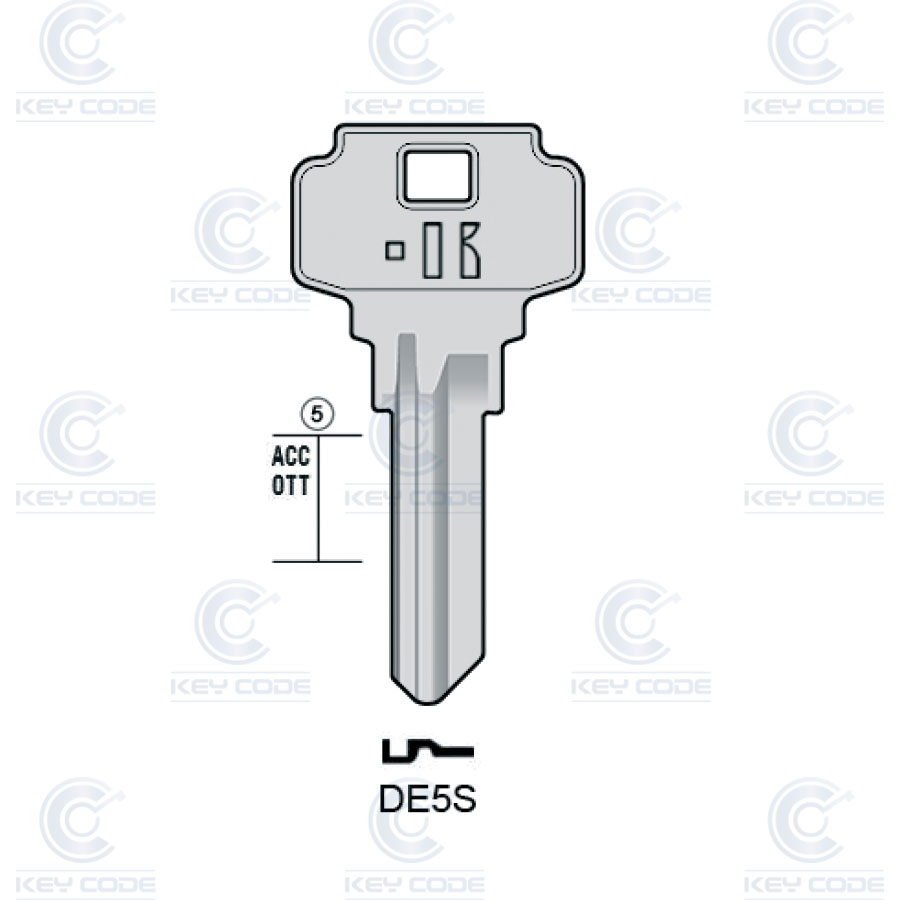 LLAVE KEYLINE DEXTER DE5S (DX1R, DX-5)