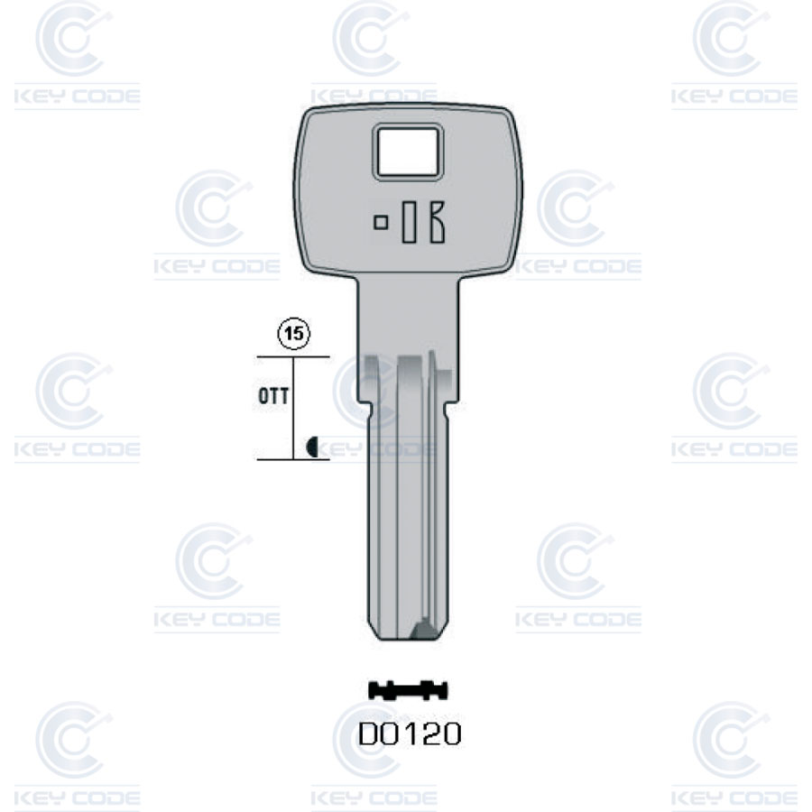 LLAVE KEYLINE DOM DO120 (DM120, DOM-22)