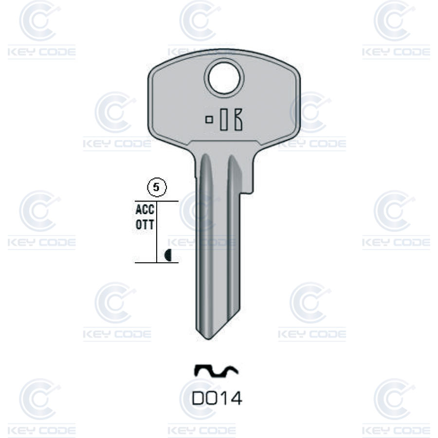 LLAVE KEYLINE DOM DO14 (DM14, DOM-2D)