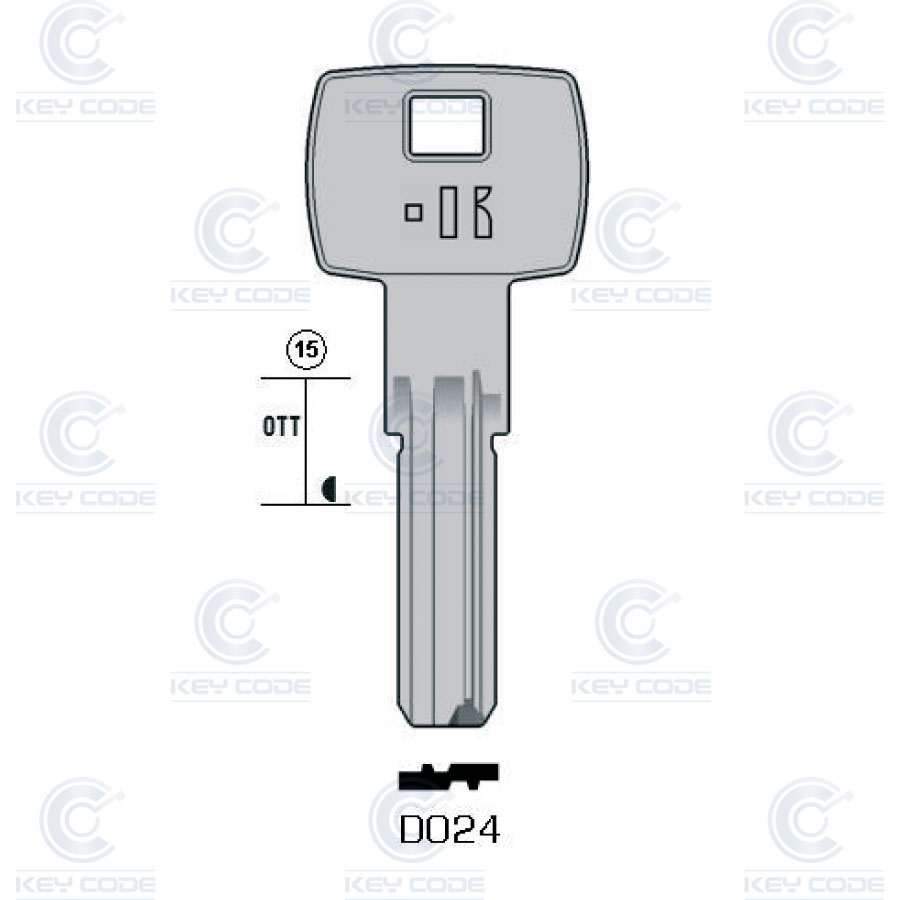 LLAVE KEYLINE DOM DO24 (DM24, DOM-31)