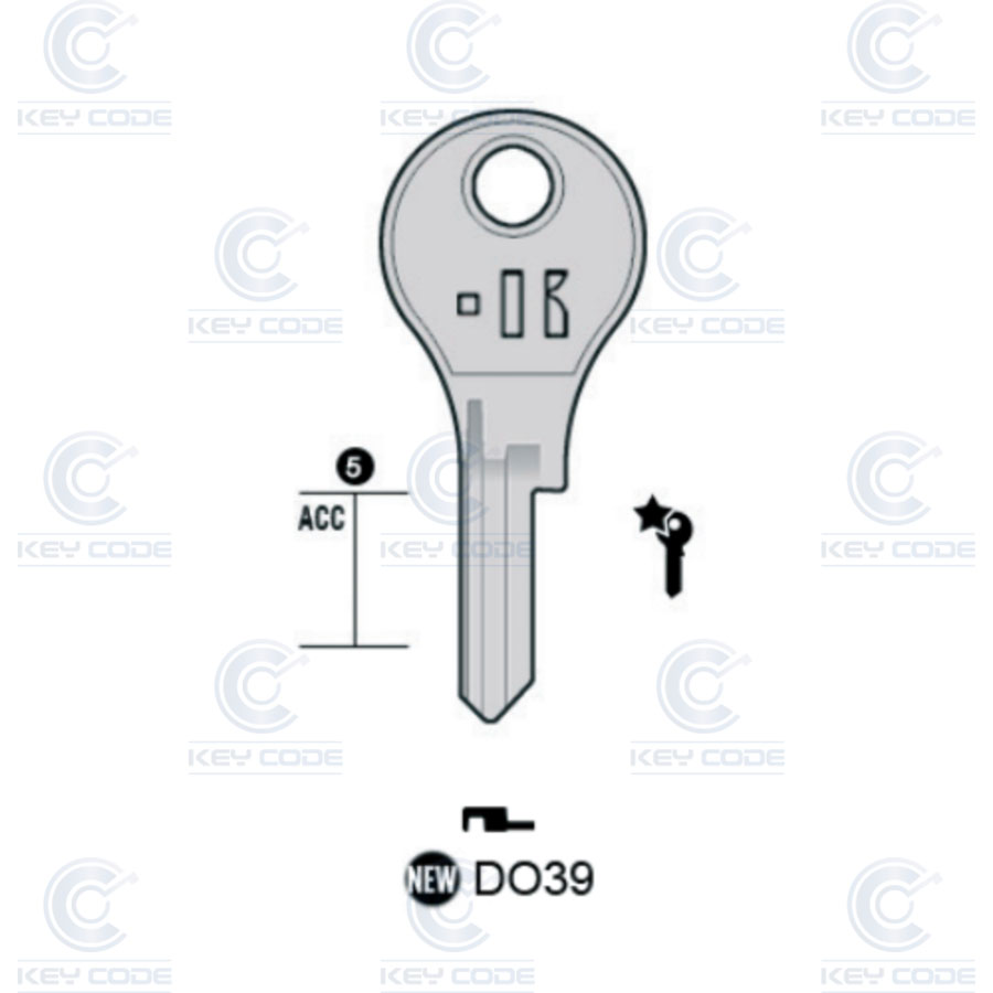 LLAVE KEYLINE DOM DO39