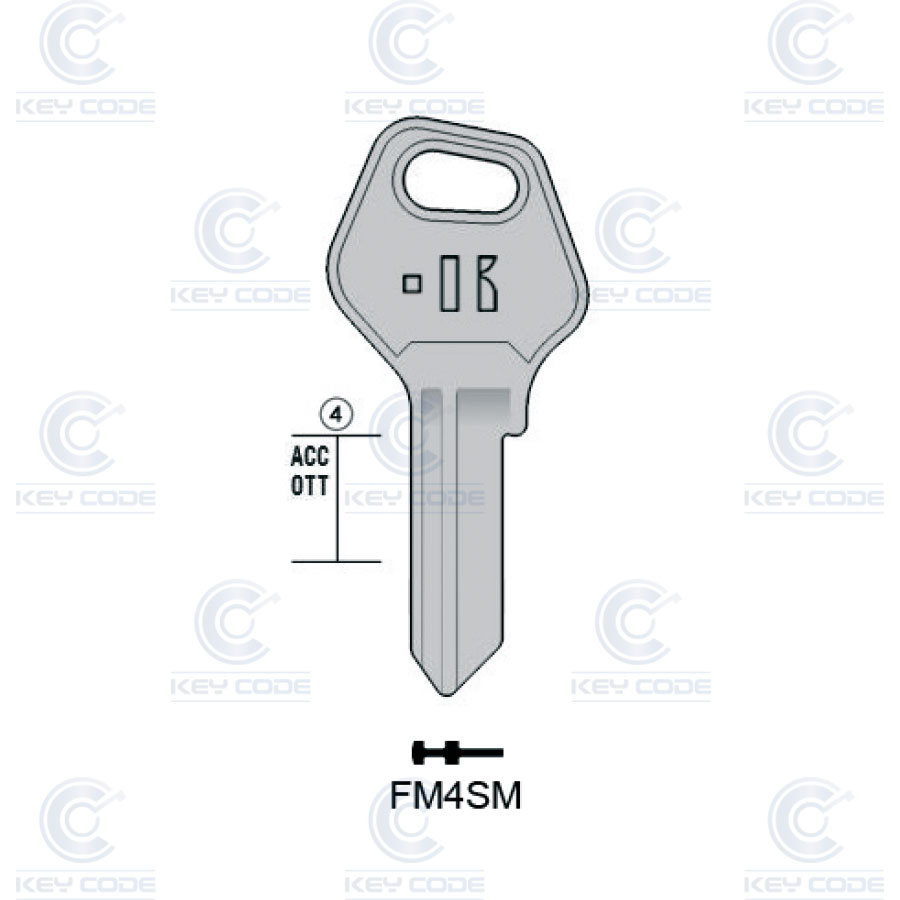 LLAVE KEYLINE FASEM FM4SM (FM1, JV-6)